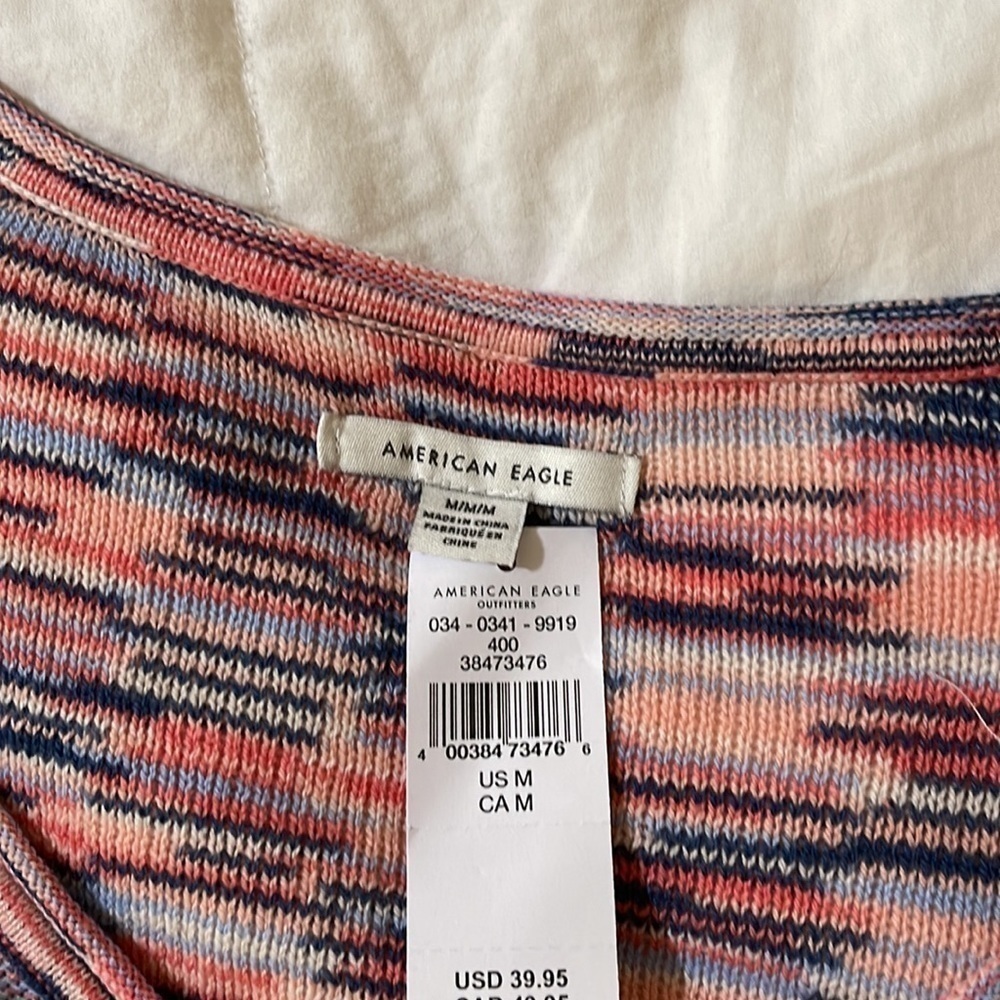 American eagle cropped top sweater with blue Halter top Both NWT - Picture 4 of 6